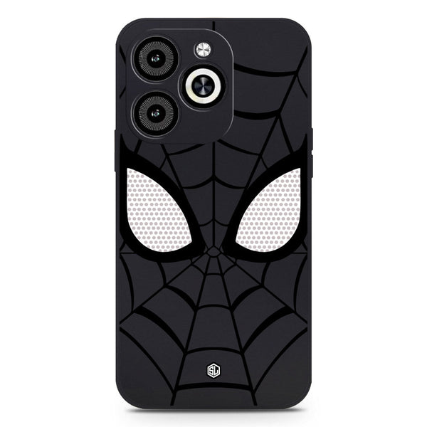 Cool Spider Design Soft Phone Case - Black - Infinix Smart 8