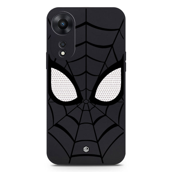Cool Spider Design Soft Phone Case - Black - Oppo A78 4G