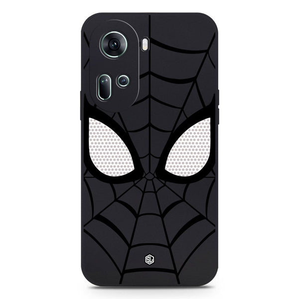 Cool Spider Design Soft Phone Case - Black - Oppo Reno 11 5G