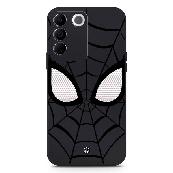 Cool Spider Design Soft Phone Case - Black - Vivo S16e