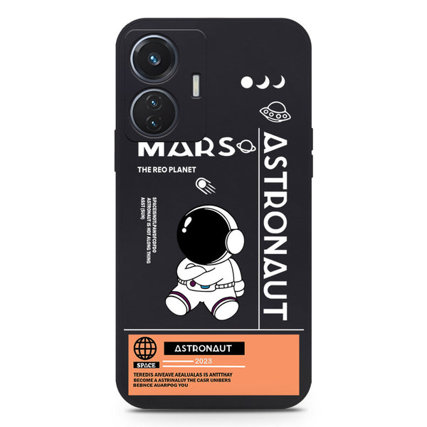 Astronaut Series Soft Phone Case - Silica Gel Case - Black - Vivo Y55 4G
