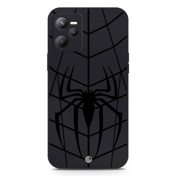 X-Spider Design Soft Phone Case - Black - Realme C35