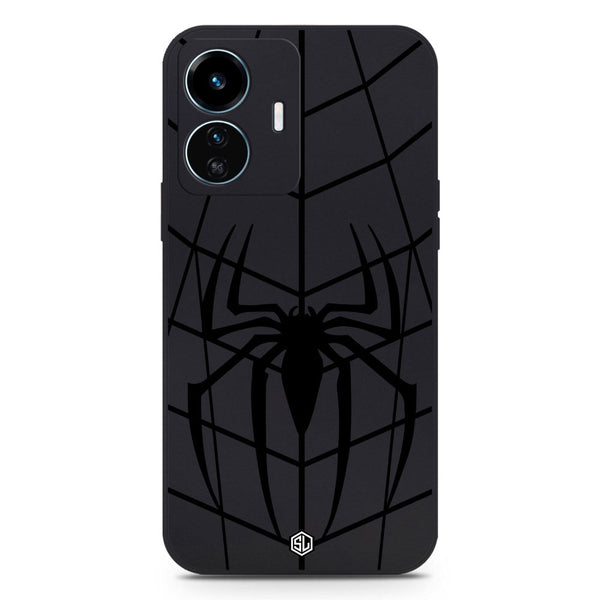 X-Spider Design Soft Phone Case - Black - Vivo Y77 5G