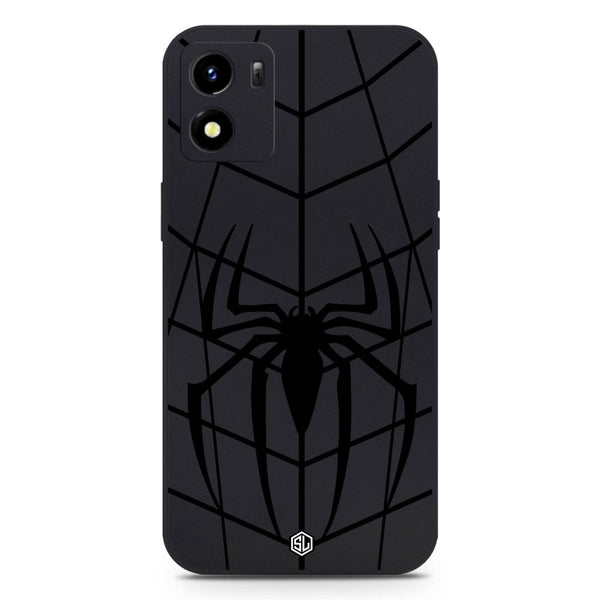 X-Spider Design Soft Phone Case - Black - Vivo Y01