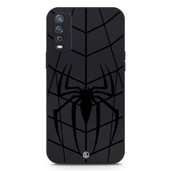 X-Spider Design Soft Phone Case - Black - Vivo Y11s