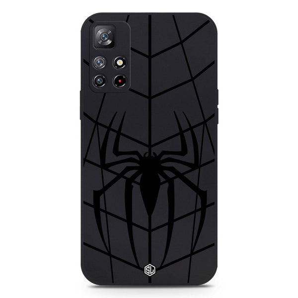 X-Spider Design Soft Phone Case - Black - Xiaomi Redmi Note 11 5G