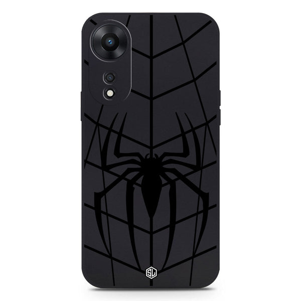 X-Spider Design Soft Phone Case - Black - Oppo A78 4G