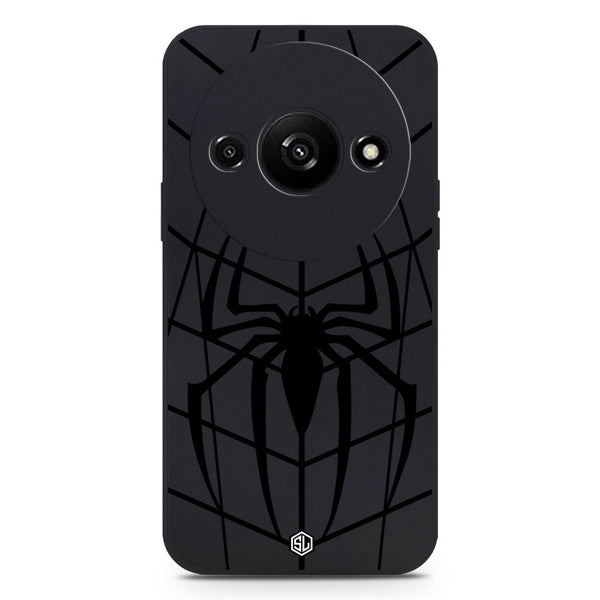 X-Spider Design Soft Phone Case - Black - Xiaomi Redmi A3