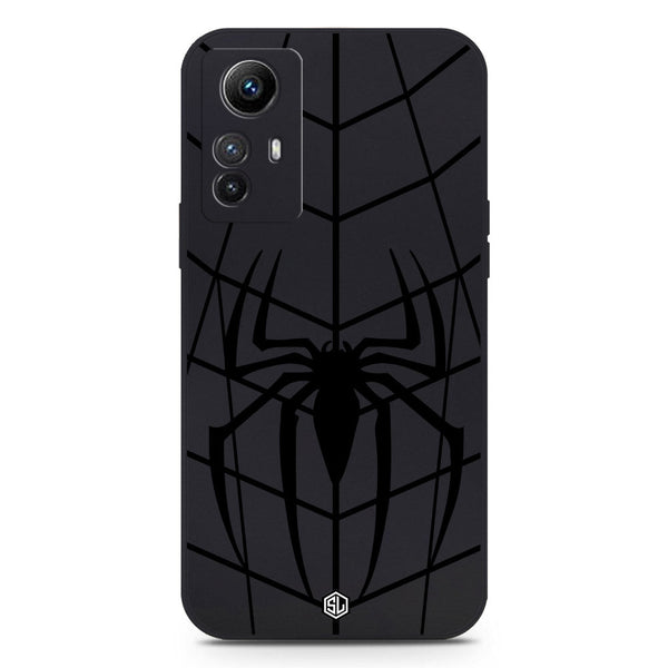 X-Spider Design Soft Phone Case - Black - Xiaomi Redmi Note 12S