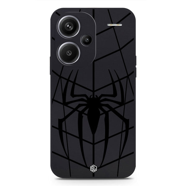 X-Spider Design Soft Phone Case - Black - Xiaomi Redmi Note 13 Pro Plus
