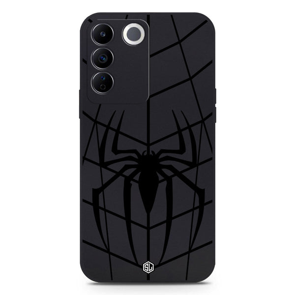 X-Spider Design Soft Phone Case - Black - Vivo S16e