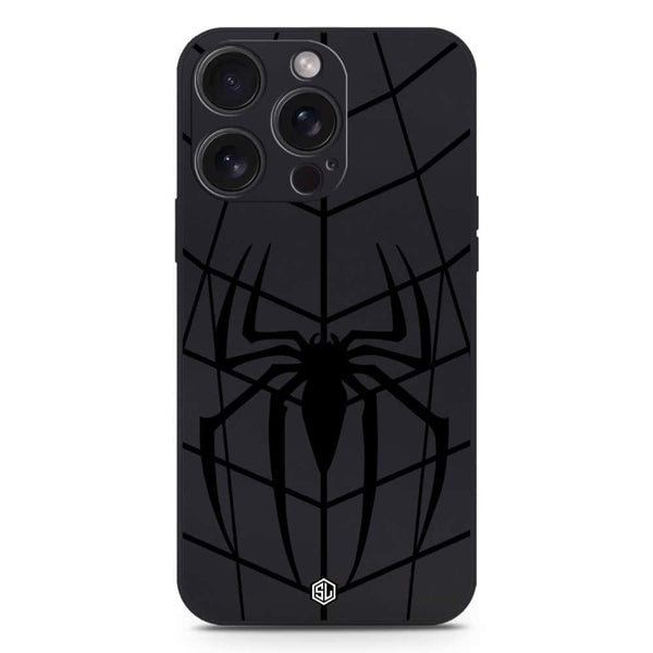 X-Spider Design Soft Phone Case - Silica Gel Case - Black - iPhone 16 Pro Max