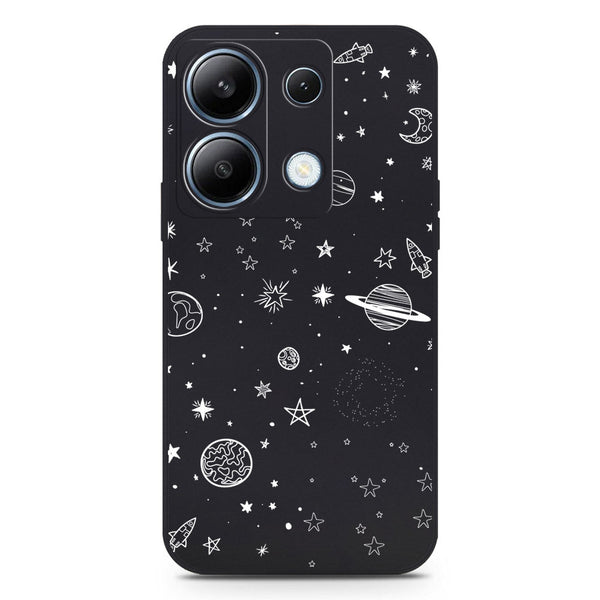 Star Dreams Design Soft Phone Case - Black - Xiaomi Redmi Note 13 Pro 4G