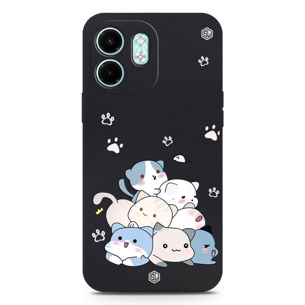 Cute Design Soft Phone Case - Silica Gel Case - Black - Infinix Smart 9