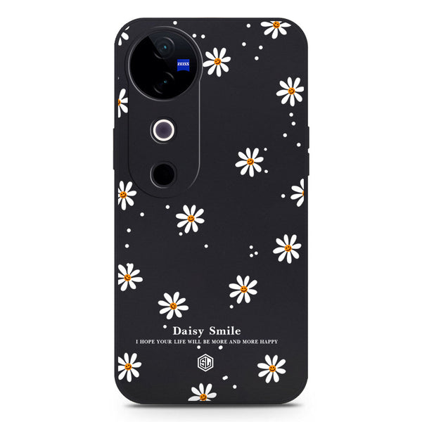 Daisy Smile Design Soft Phone Case - Silica Gel Case - Black - Vivo S19