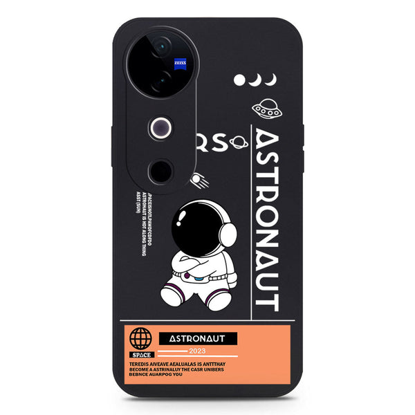 Astronaut Series Design Soft Phone Case - Silica Gel Case - Black - Vivo S19