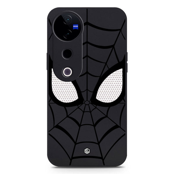 Cool Spider Design Soft Phone Case - Silica Gel Case - Black - Vivo S19 Pro