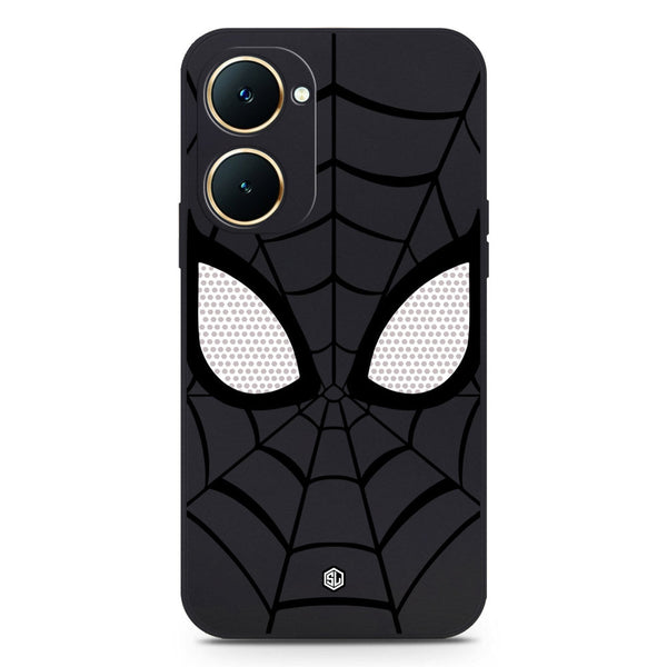 Cool Spider Design Soft Phone Case - Silica Gel Case - Black - Vivo Y03