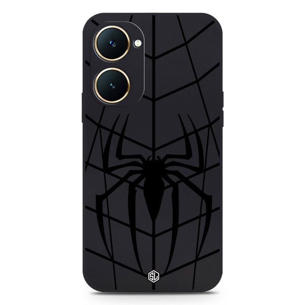 X-Spider Design Soft Phone Case - Silica Gel Case - Black - Vivo Y03t