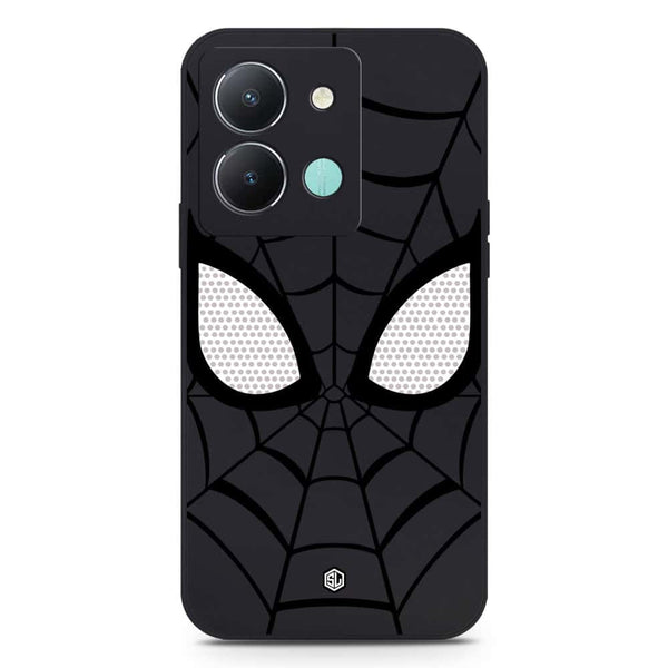 Cool Spider Design Soft Phone Case - Silica Gel Case - Black - Vivo Y36 4G