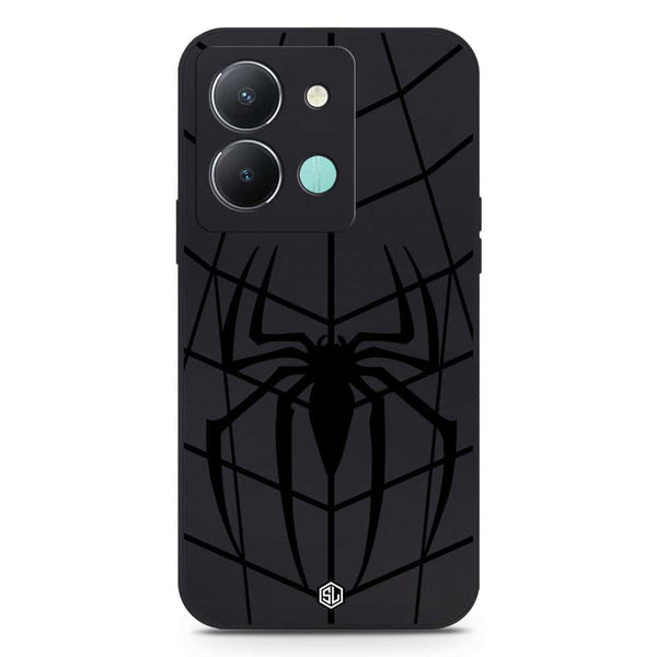 X-Spider Design Soft Phone Case - Silica Gel Case - Black - Vivo Y36 4G