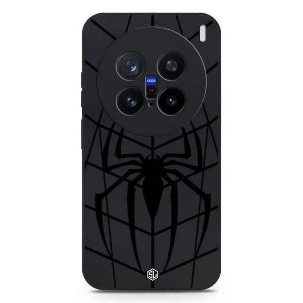 Cool Spider Design Soft Phone Case - Silica Gel Case - Black - Vivo X200 Pro