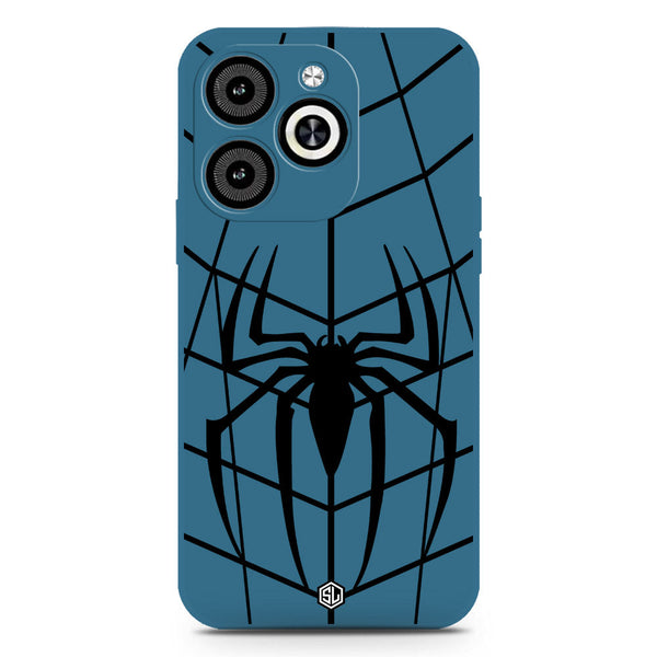 X-Spider Design Soft Phone Case - Silica Gel Case - Blue - Tecno Spark Go 2024