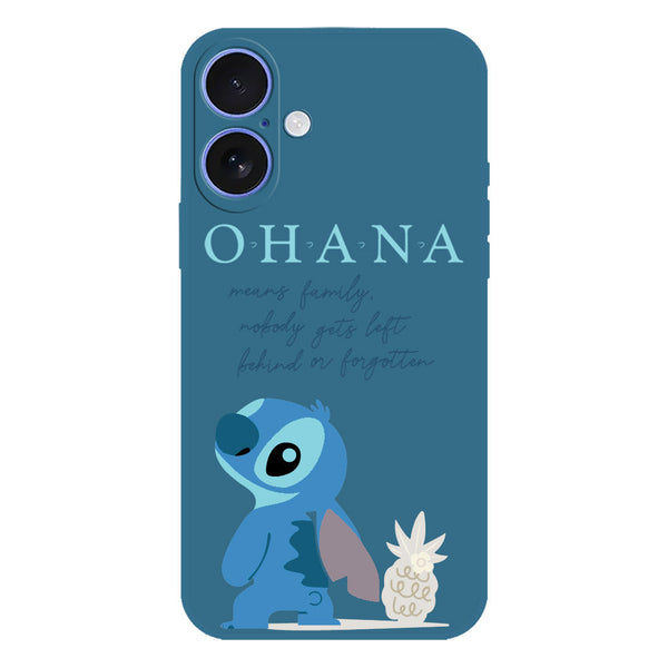 Cute Design Soft Phone Case - Silica Gel Case - Blue - iPhone 16