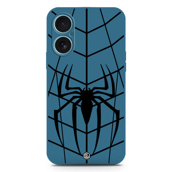 X-Spider Design Soft Phone Case - Silica Gel Case - Blue - iPhone 16 Plus