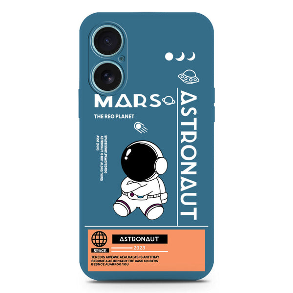 Astronaut Series Design Soft Phone Case - Silica Gel Case - Blue - iPhone 16 Plus