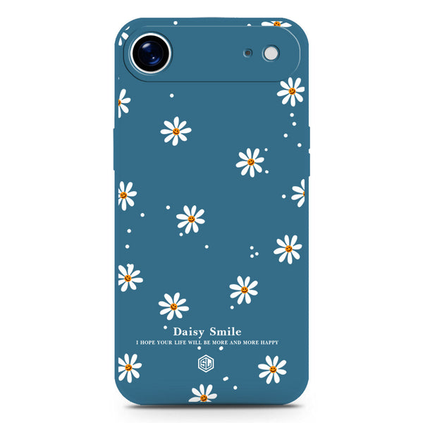 Daisy Smile Design Soft Phone Case - Silica Gel Case - Blue - iPhone 17 Air