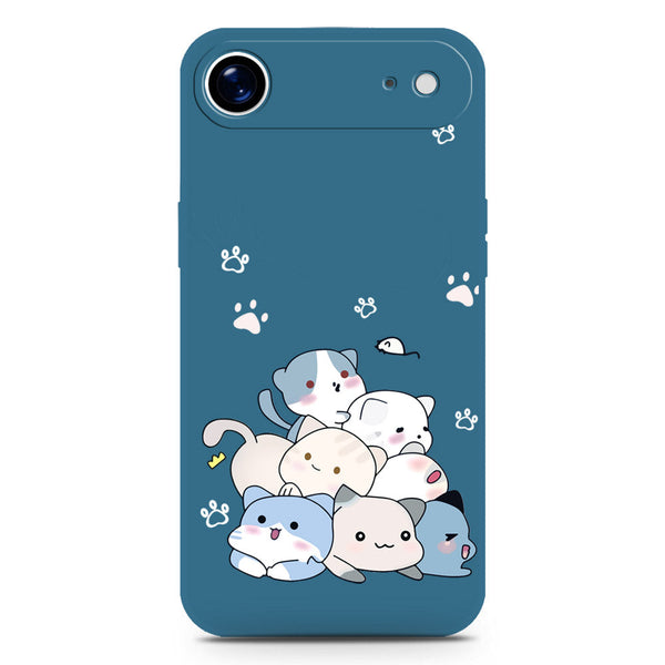 Cute Design Soft Phone Case - Silica Gel Case - Blue - iPhone 17 Air