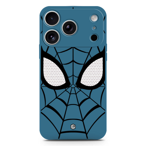 Cool Spider Design Soft Phone Case - Silica Gel Case - Blue - iPhone 17 Pro