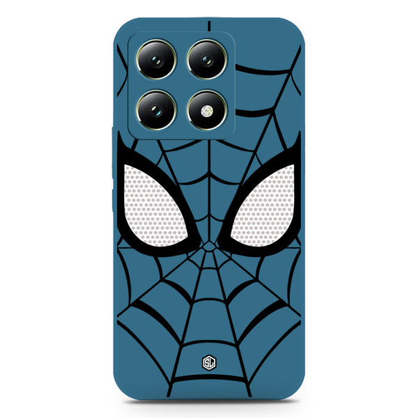 Cool Spider Design Soft Phone Case - Silica Gel Case - Blue - Xiaomi 14T Pro