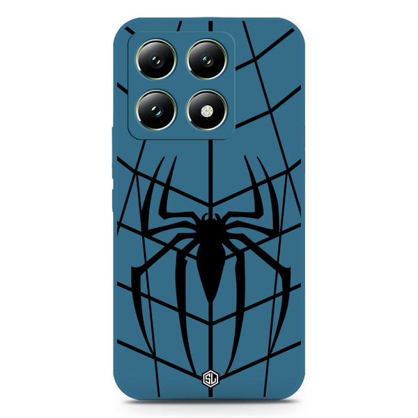 X-Spider Design Soft Phone Case - Silica Gel Case - Blue - Xiaomi 14T Pro