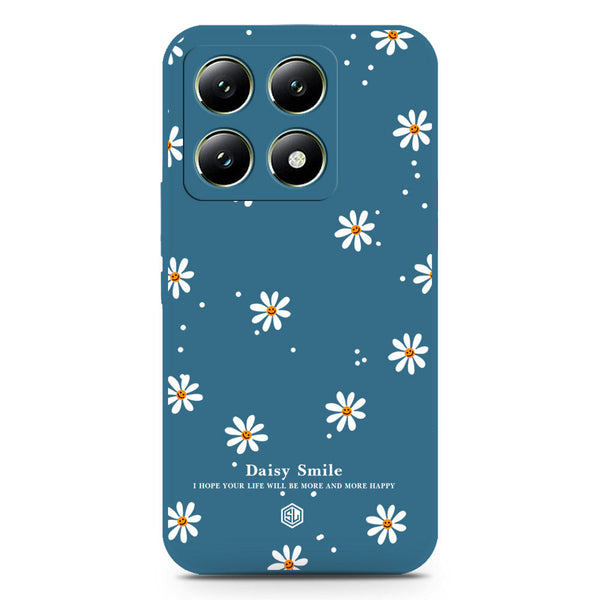 Daisy Smile Design Soft Phone Case - Silica Gel Case - Blue - Xiaomi 14T Pro