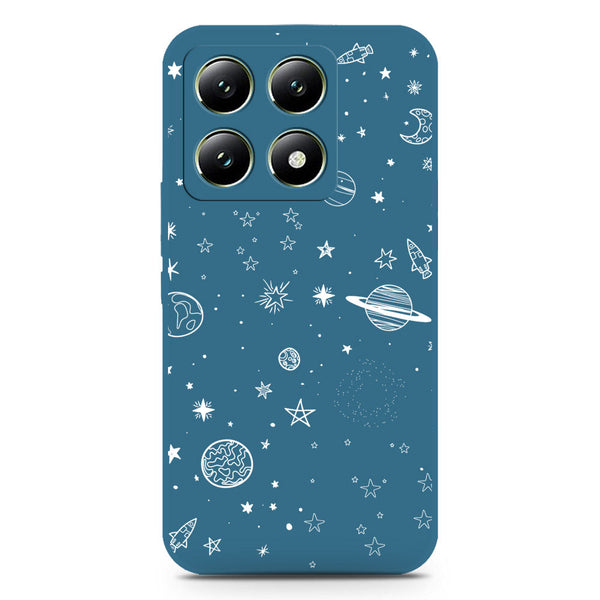 Stardust Dreams Design Soft Phone Case - Silica Gel Case - Blue - Xiaomi 14T Pro