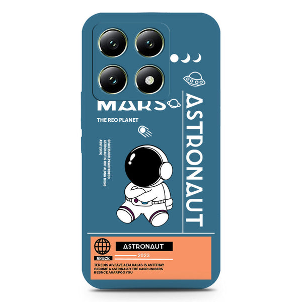 Astronaut Series Design Soft Phone Case - Silica Gel Case - Blue - Xiaomi 14T Pro