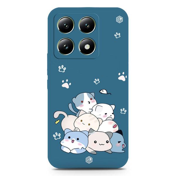 Cute Design Soft Phone Case - Silica Gel Case - Blue - Xiaomi 14T Pro