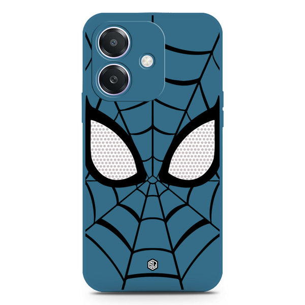 Cool Spider Design Soft Phone Case - Silica Gel Case - Blue - Oppo A3x 4G