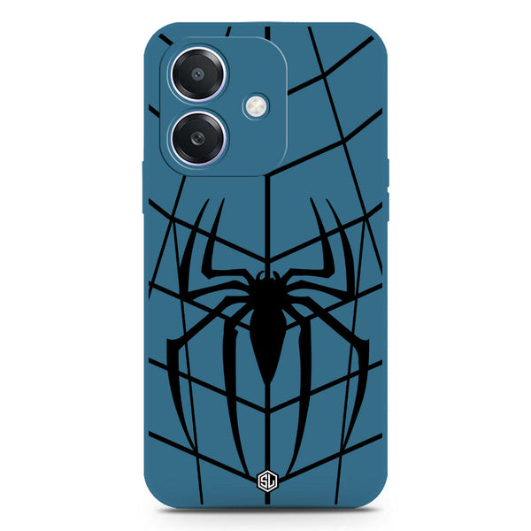 X-Spider Design Soft Phone Case - Silica Gel Case - Blue - Oppo A3x 4G