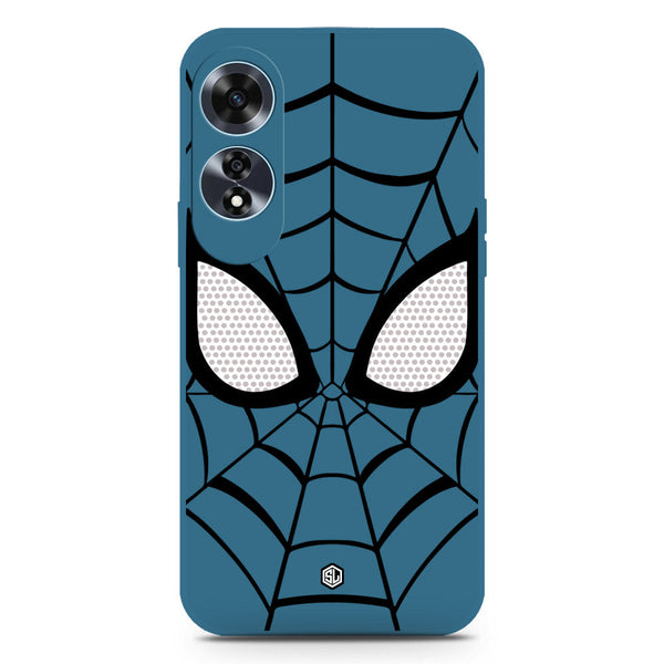 Cool Spider Design Soft Phone Case - Silica Gel Case - Blue - Oppo A60
