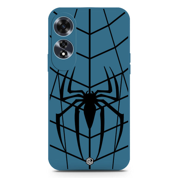 X-Spider Design Soft Phone Case - Silica Gel Case - Blue - Oppo A60