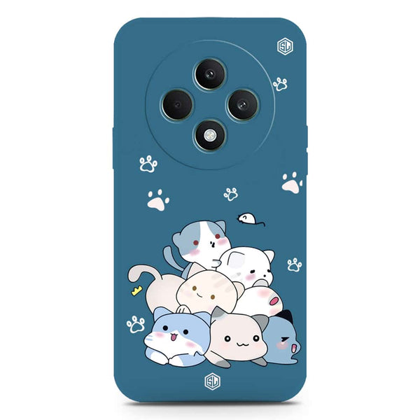 Cute Design Soft Phone Case - Silica Gel Case - Blue - Oppo F27