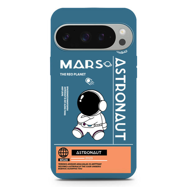 Astronaut Series Design Soft Phone Case - Silica Gel Case - Blue - Google Pixel 9 Pro XL