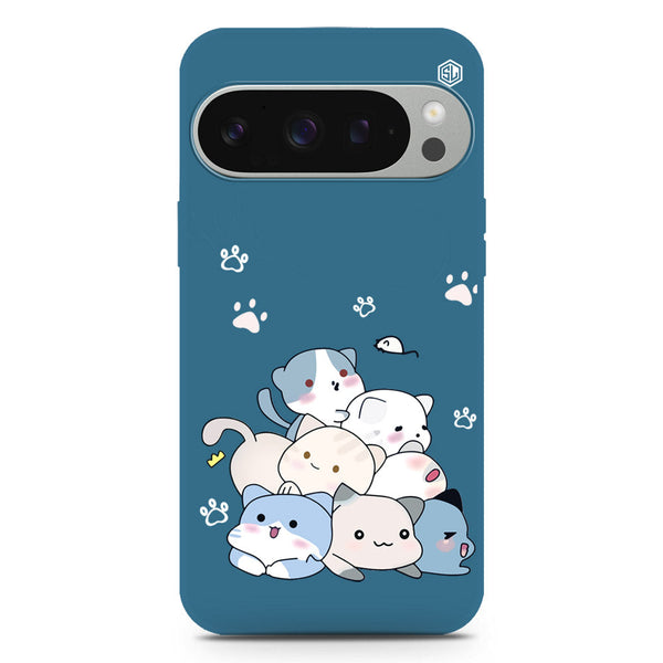 Cute Design Soft Phone Case - Silica Gel Case - Blue - Google Pixel 9 Pro XL