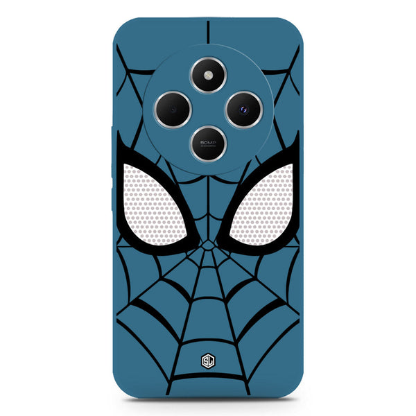 Cool Spider Design Soft Phone Case - Silica Gel Case - Blue - Xiaomi Redmi 14C
