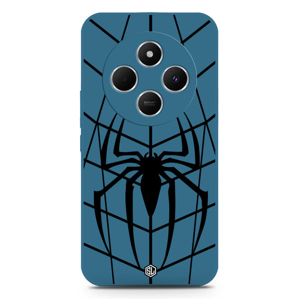 X-Spider Design Soft Phone Case - Silica Gel Case - Blue - Xiaomi Redmi 14C