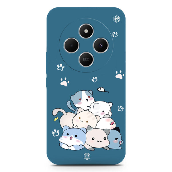 Cute Design Soft Phone Case - Silica Gel Case - Blue - Xiaomi Redmi 14C