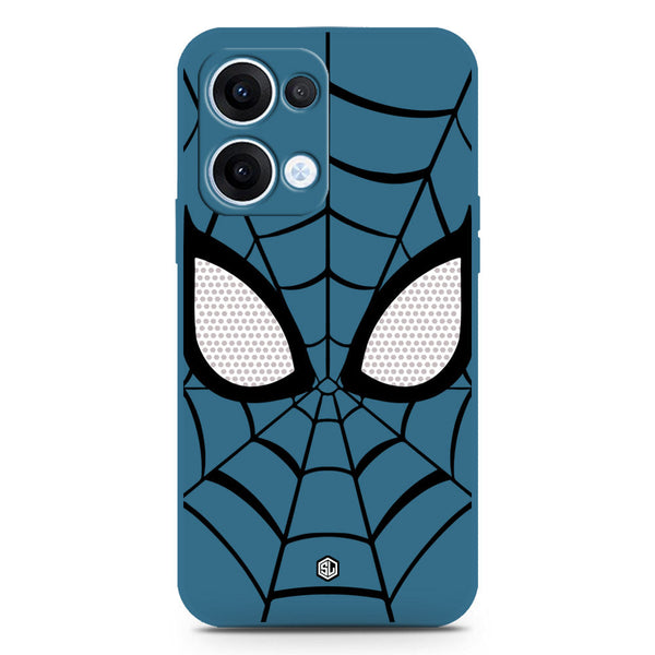 Cool Spider Design Soft Phone Case - Silica Gel Case - Blue - Oppo Reno 13